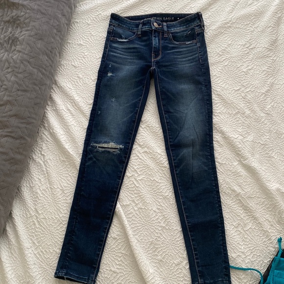 American Eagle Outfitters Denim - American Eagle Distressed Jegging Crop Jeans